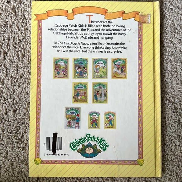 Cabbage Patch Kids Vintage 1984 Book - The Big Bicycle Race - Picture 2 of 6
